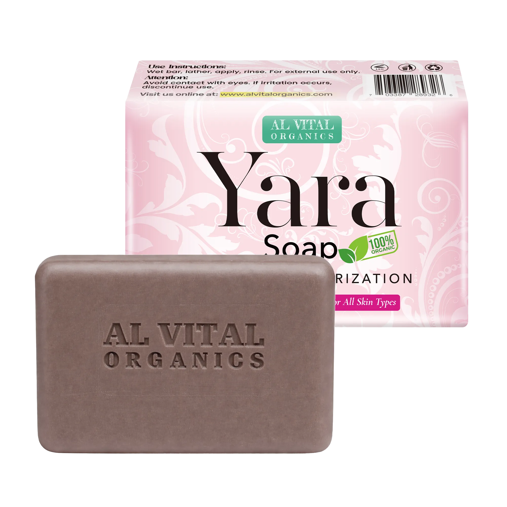 Al Vital Organics Yara Soap Bar with Lavender and Tea Tree